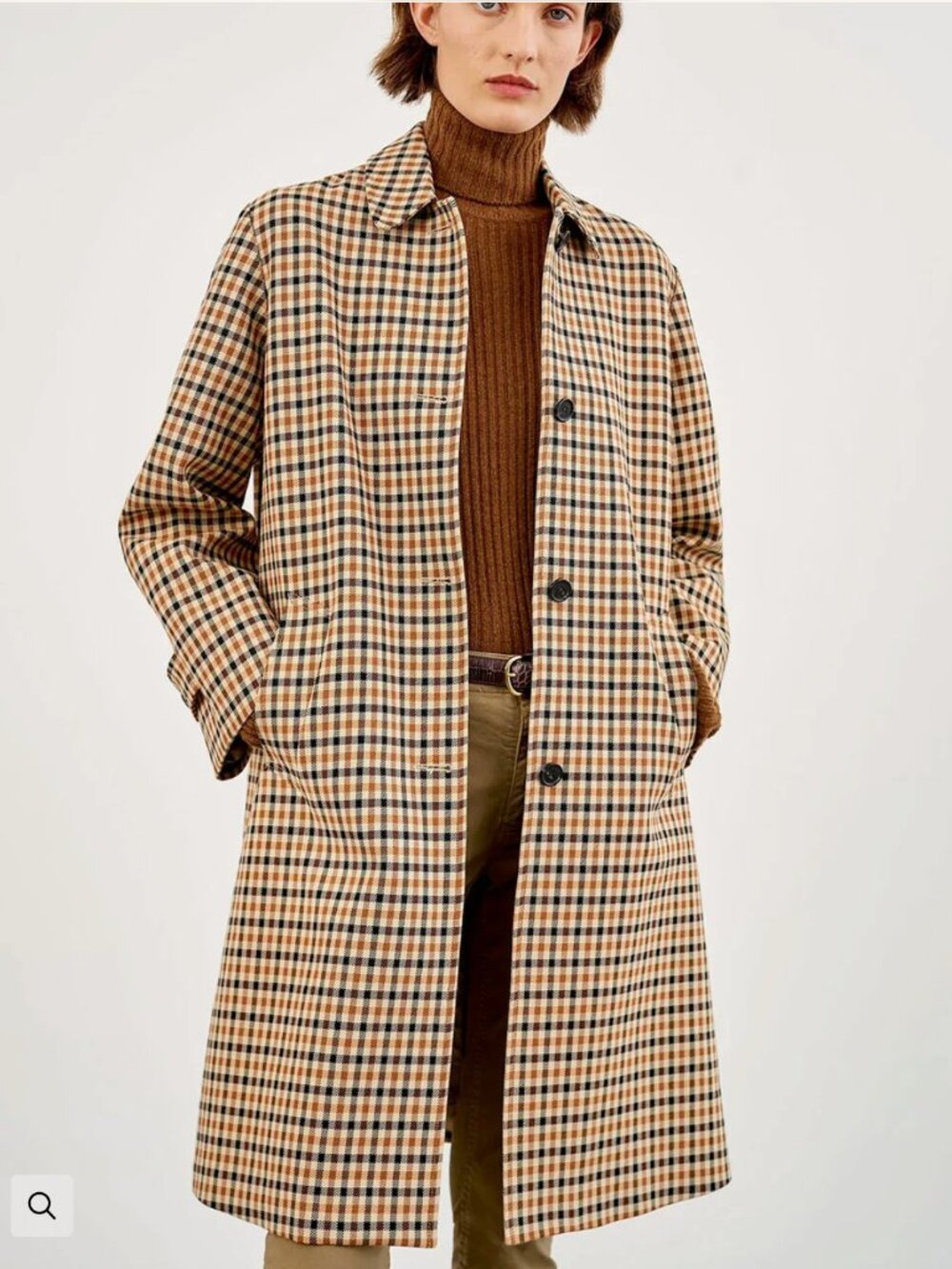 NWT $895 Nili Lotan Watson Plaid Duster Coat in Size Large!
